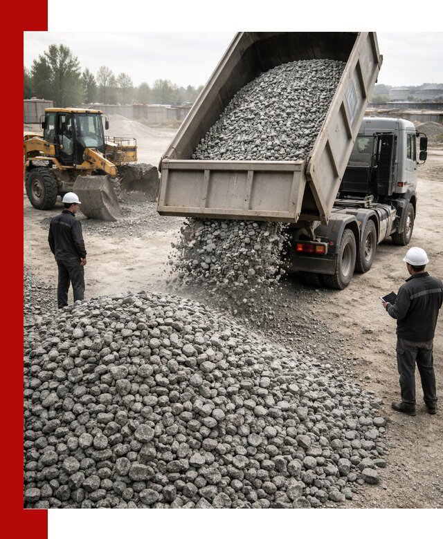 Доставка гранитного щебня фракции 20-40 в Похвистневе
