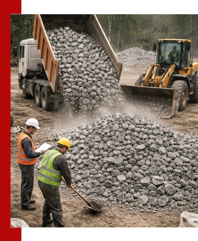 Гранитный щебень фракция 70-150 доставка в Похвистневе