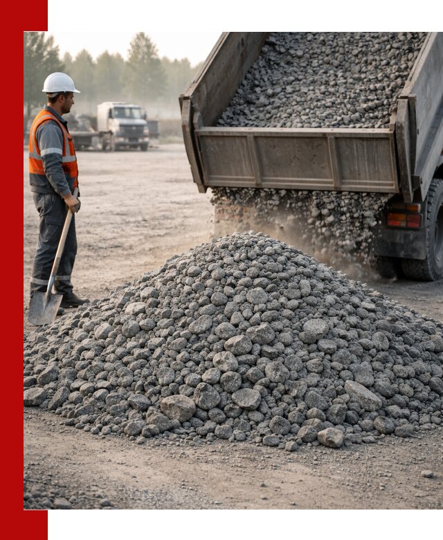 Гранитный щебень фракции 100–201 для строительства в Похвистневе