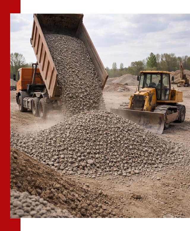 Доставка гравийного щебня фракции 40-70 в Похвистневе