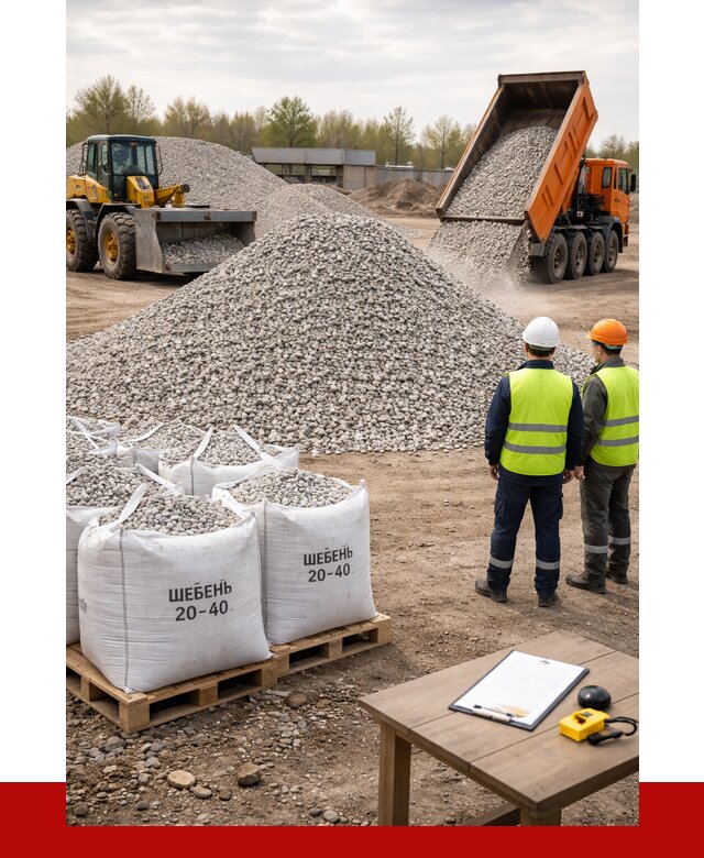 Известняковый щебень 20-40 в Похвистневе от 2153 р. ПРОНЕРУДПхв