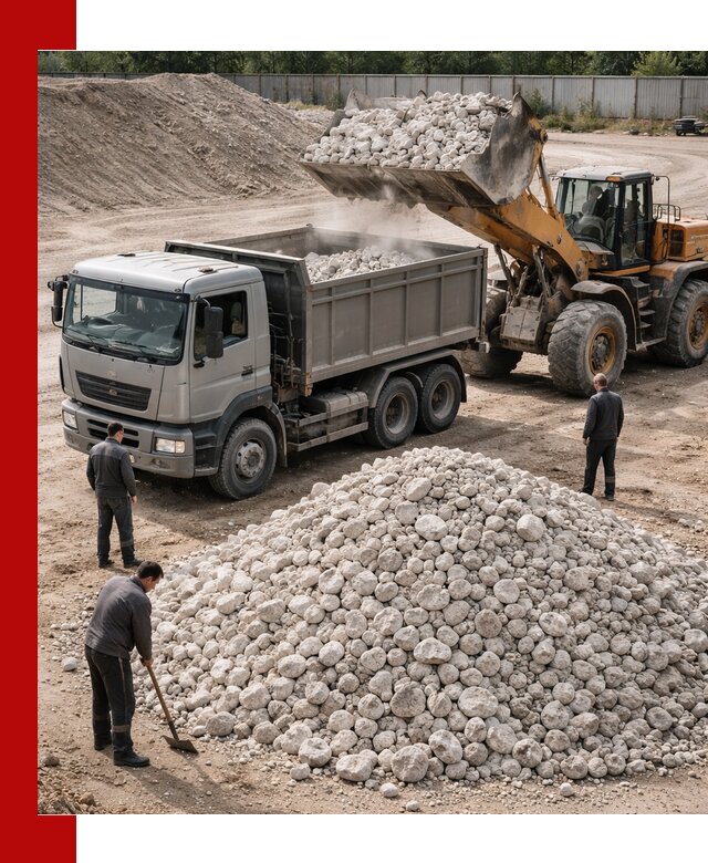 Известняковый щебень фракция 70–150 с доставкой в Похвистневе