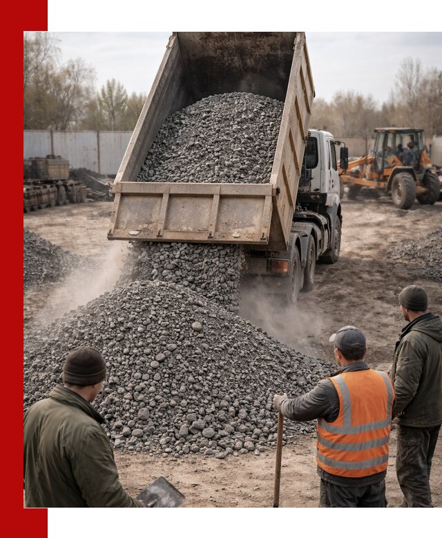Доставка шлакового щебня в удобные сроки по выгодной цене в Похвистневе