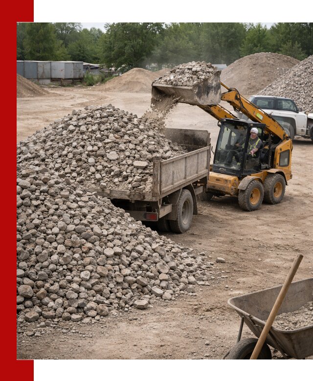 Доставка вторичного щебня в Похвистневе для строительных работ