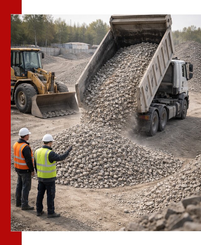 Вторичный щебень фракция 40–70 доставка в Похвистневе