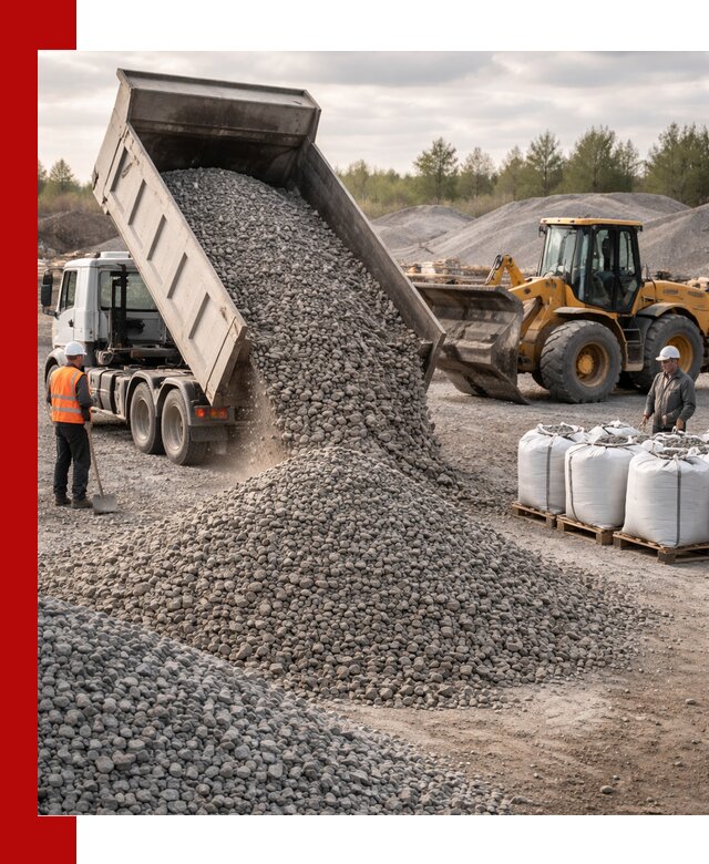 Бетонный щебень фракция 5–20 с доставкой в Похвистневе