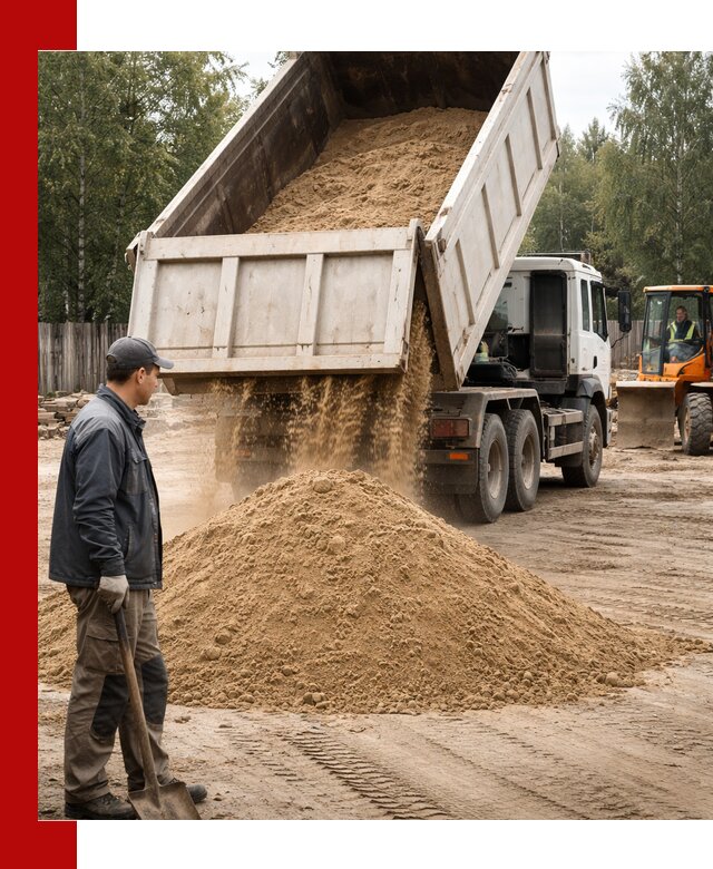 Доставка и продажа песка с разгрузкой в Похвистневе