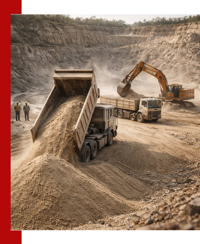 Карьерный песок навалом с доставкой в Похвистневе