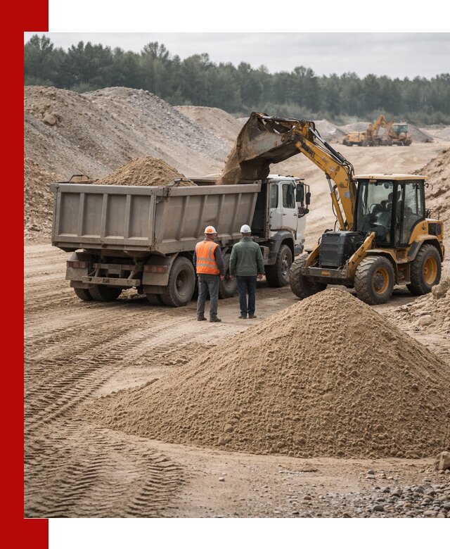 Карьерный среднезернистый песок с доставкой в Похвистневе