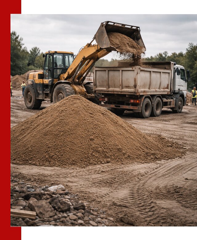 Доставка речного песка навалом в Похвистневе быстро и выгодно