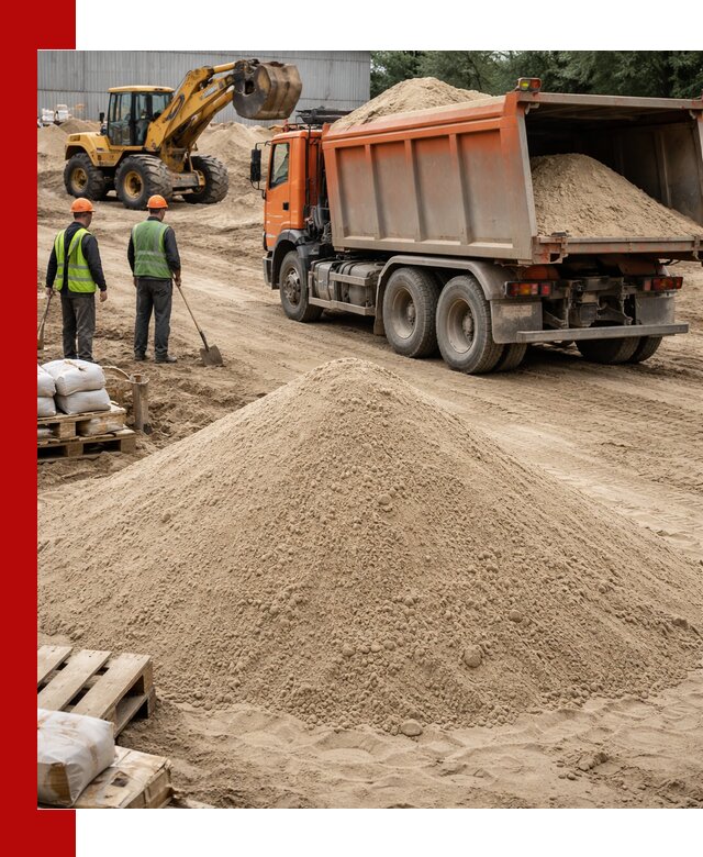Доставка и продажа мытого речного песка в Похвистневе