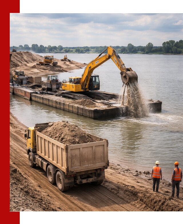 Намывной песок с доставкой в Похвистневе оптом и в розницу