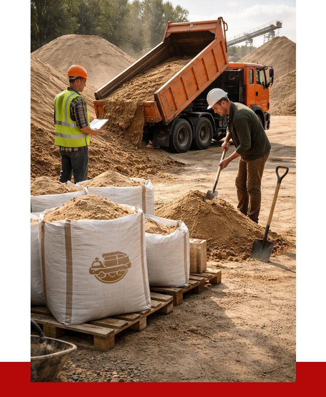 Строительный песок в Похвистневе от 2255 р. с доставкой, ПРОНЕРУДПхв