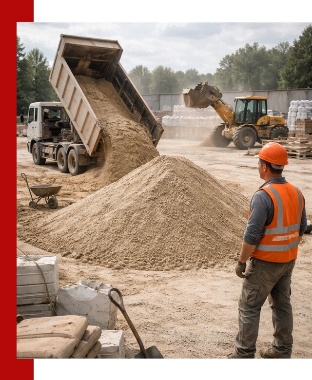 Доставка строительного песка с самосвалом в Похвистневе