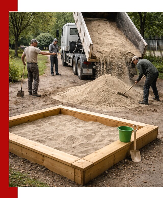 Песок для песочницы с доставкой в Похвистневе недорого и чистый