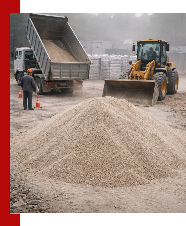 Кварцевый песок фракция 0–8 для стройработ в Похвистневе