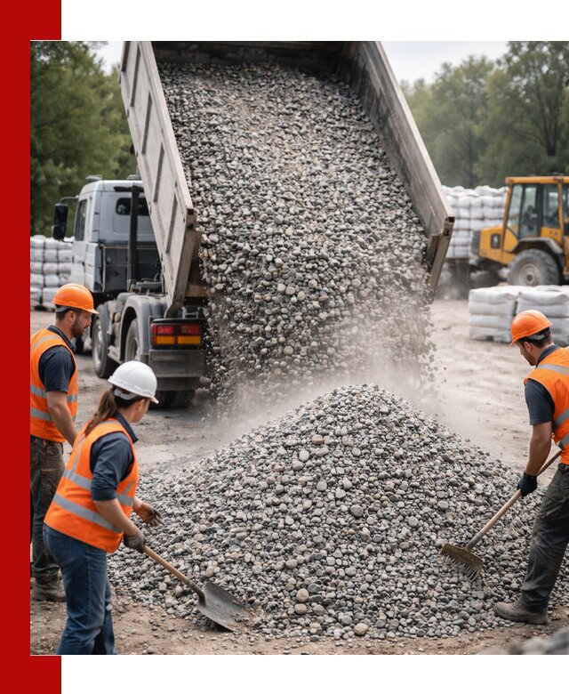 Доставка гравия и камня в Похвистневе оптом и в розницу