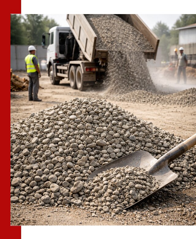 Доставка гравия фракции 20-40 в Похвистневе с самосвалами