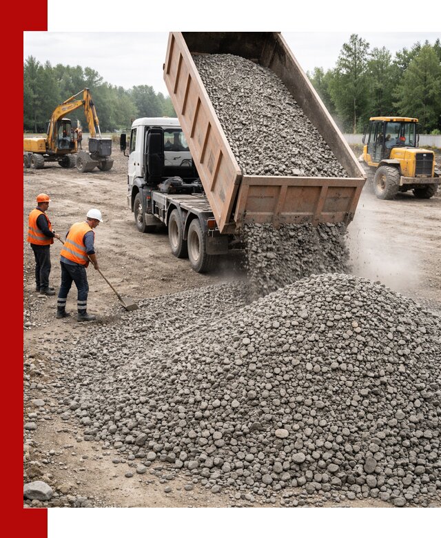 Доставка гравия фракции 40-70 в Похвистневе оптом и в розницу