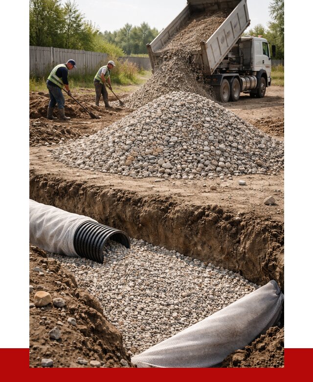 Гравий для дренажа в Похвистневе от 2255 р., доставка ПРОНЕРУДПхв