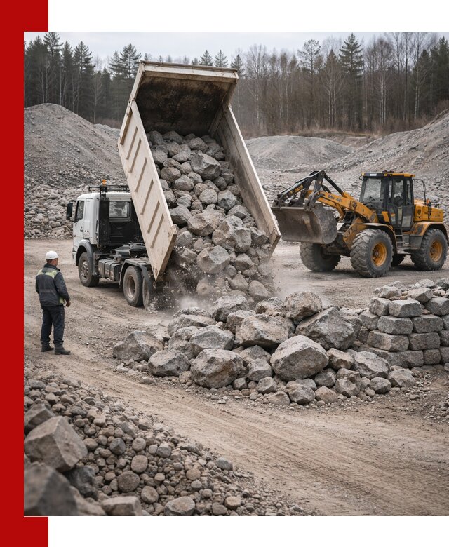 Доставка и продажа бутового гранитного камня в Похвистневе