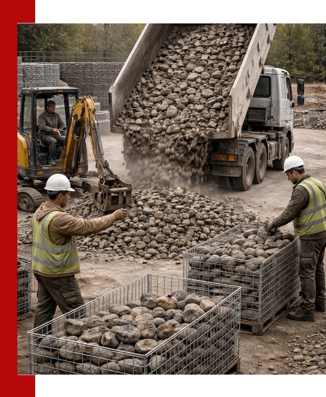 Камень для габионов фракция 100–201 в Похвистневе