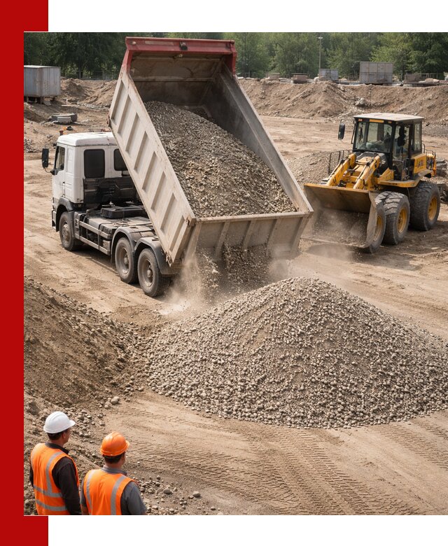 Щебень с песком (ЩГПС С2) с доставкой в Похвистневе