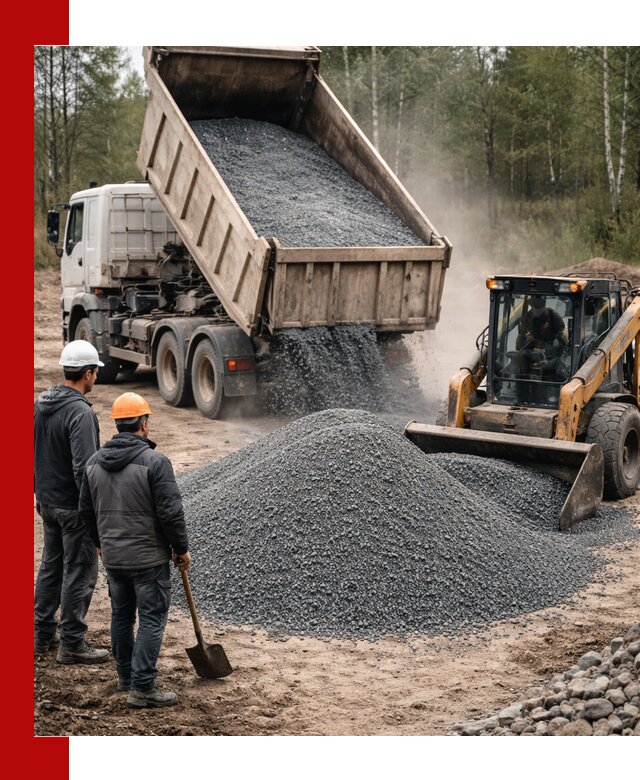 Гранитный отсев 0-5 с доставкой и разгрузкой в Похвистневе