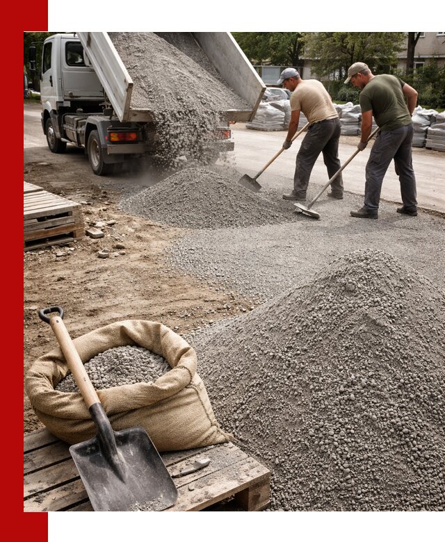 Отсев для тротуарной плитки в Похвистневе — доставка и укладка