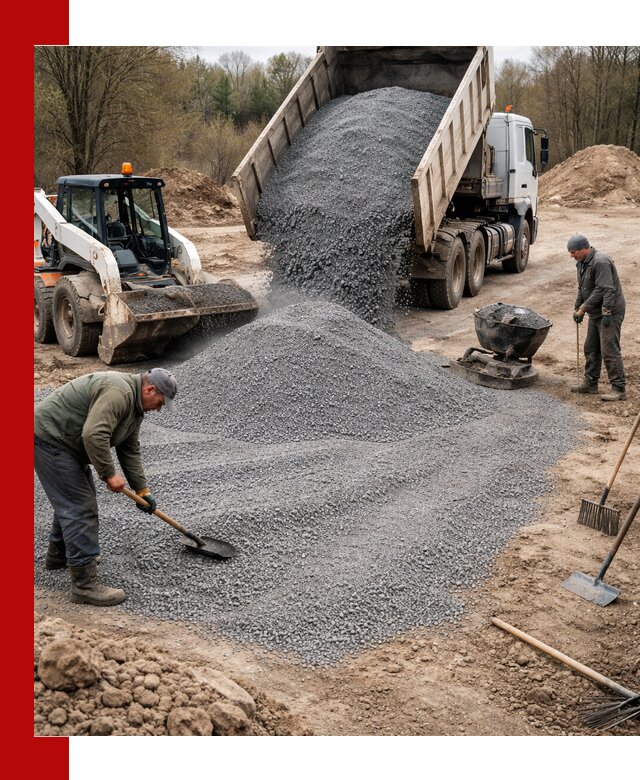 Отсев для подсыпки в Похвистневе — доставка и подсыпка на участок