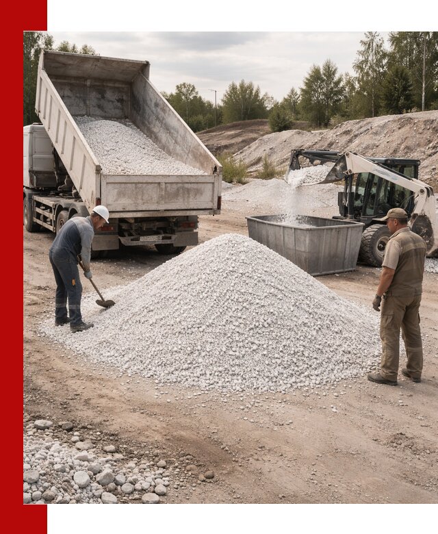 Доставка и продажа белой мраморной крошки в Похвистневе