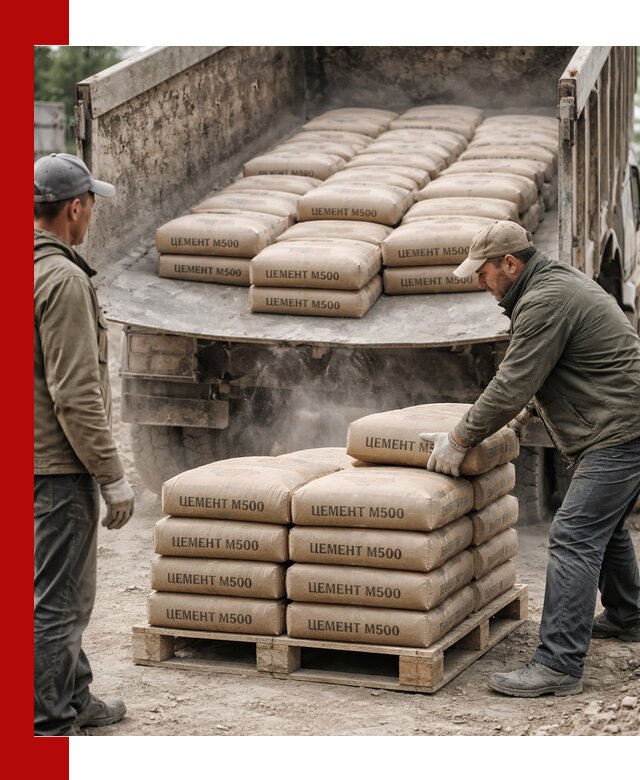 Цемент М500 с доставкой самосвалом в Похвистневе