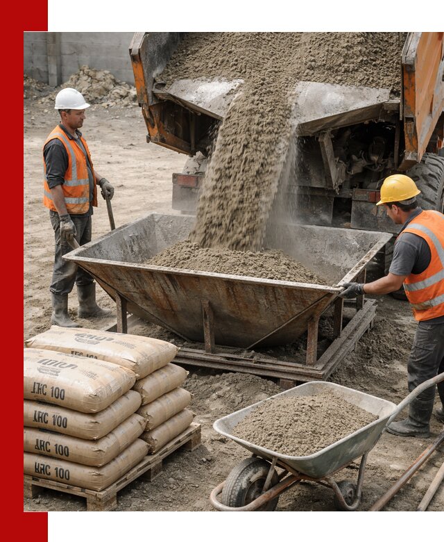 Доставка цементно-песчаной смеси М100 в Похвистневе