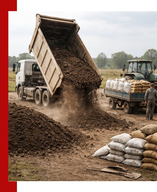 Доставка грунта и удобрений оптом в Похвистневе для сельхоз и строительства