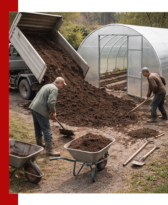Грунт для теплицы с доставкой в Похвистневе — плодородный субстрат под растения