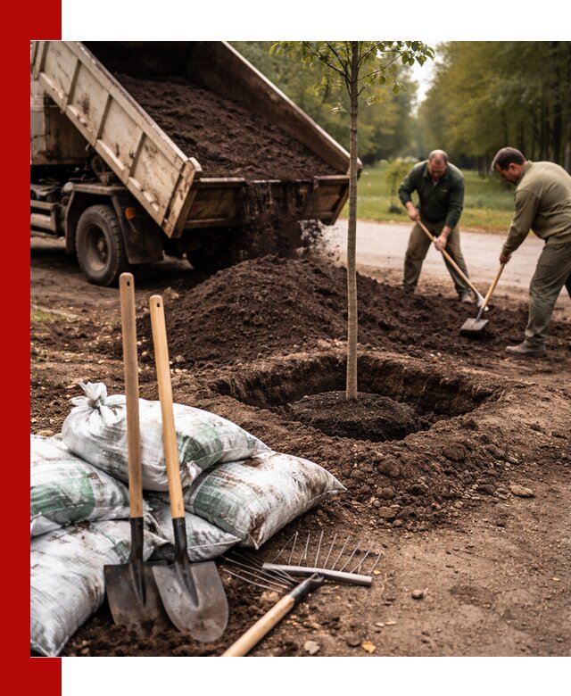 Грунт для посадки деревьев в Похвистневе — доставка и подготовка почвы