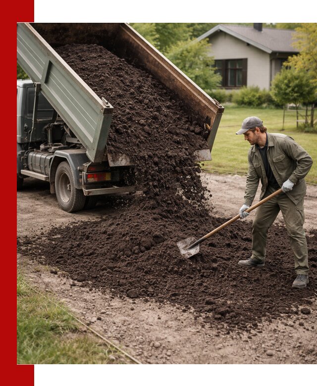 Чернозем для газона с доставкой в Похвистневе быстро и качественно