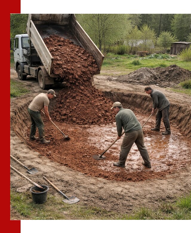Купить качественную глину для пруда в Похвистневе