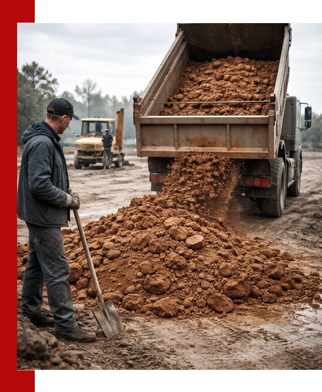 Глина для засыпки в Похвистневе с доставкой самосвалами