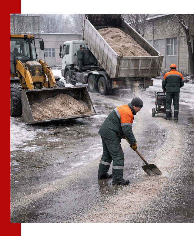 Реагент против гололеда с доставкой и нанесением в Похвистневе