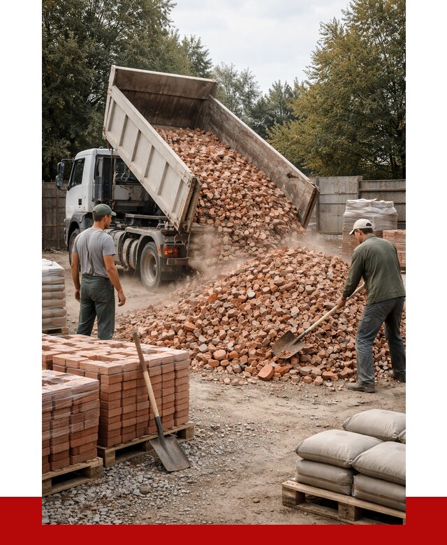 Бой кирпича в Похвистневе с доставкой от 4306 руб/куб | ПРОНЕРУДПхв