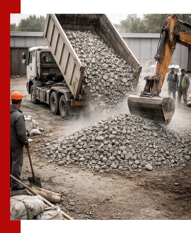 Доставка дробленого бетона в Похвистневе оптом и в розницу