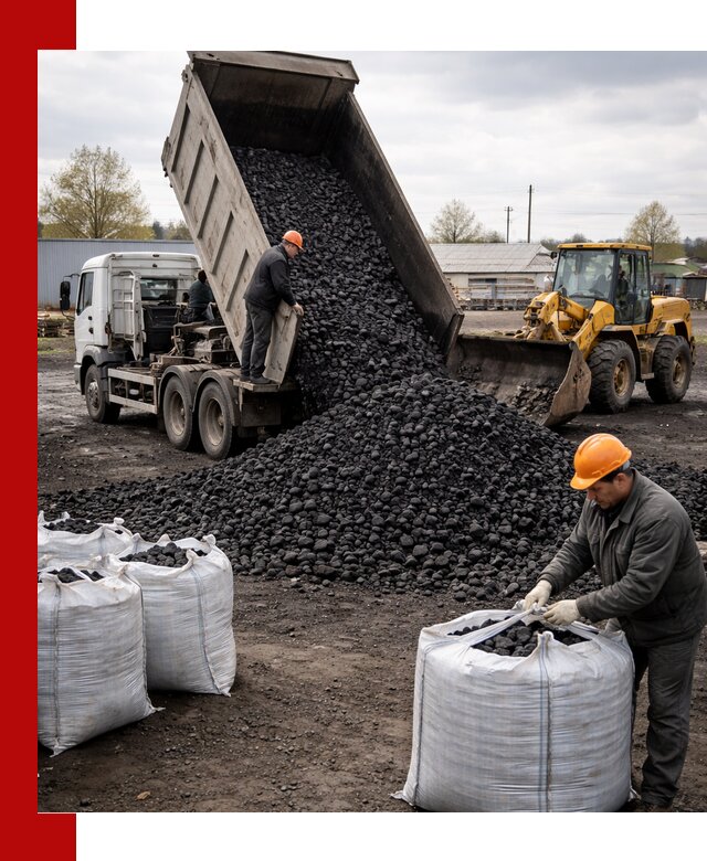 Доставка каменного угля в Похвистневе оптом и в розницу