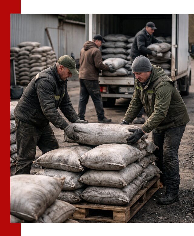 Доставка угля в мешках по выгодным ценам в Похвистневе