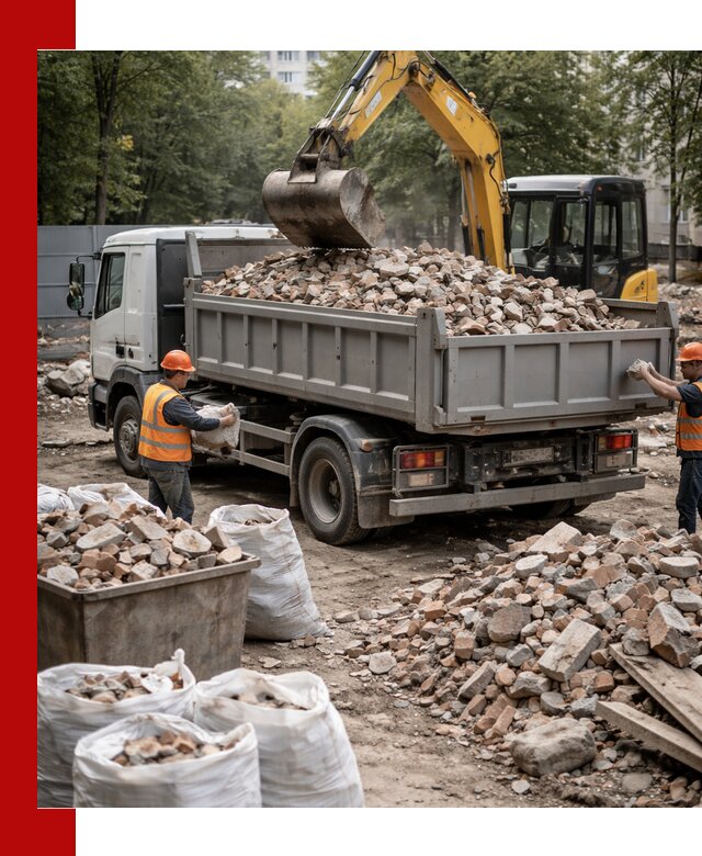 Вывоз строительного мусора в Похвистневе с самосвалами и контейнерами