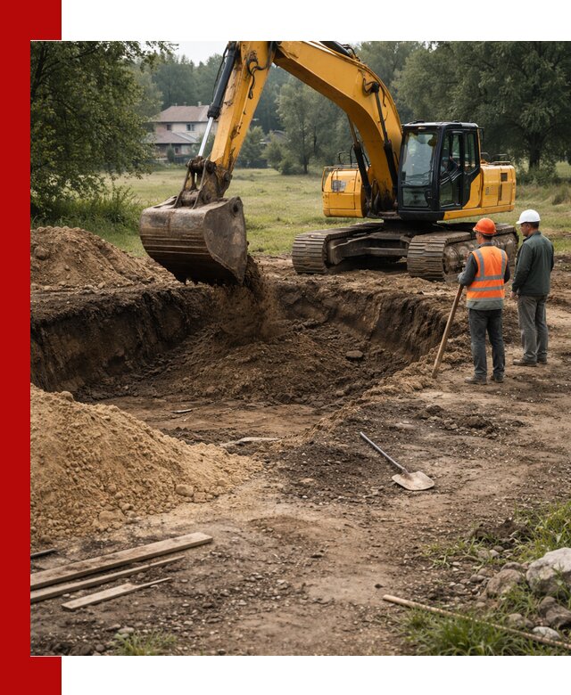 Рытье котлована под фундамент в Похвистневе (быстро и недорого)