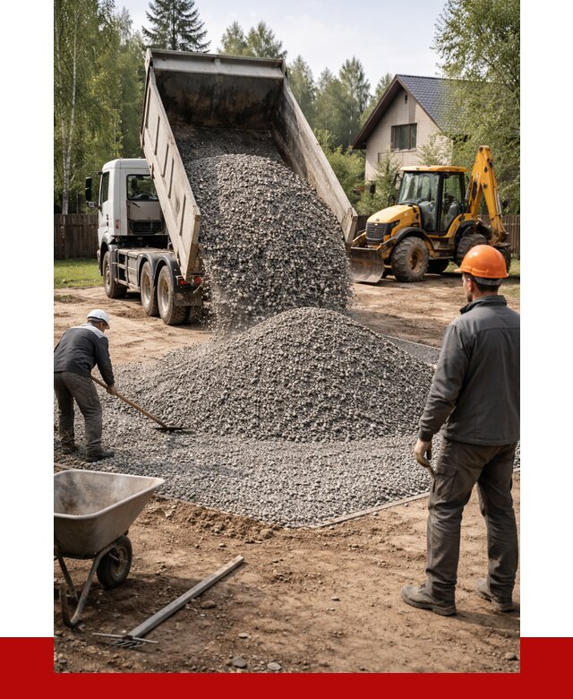 Отсыпка участка щебнем в Похвистневе от 6664 р. ПРОНЕРУДПхв