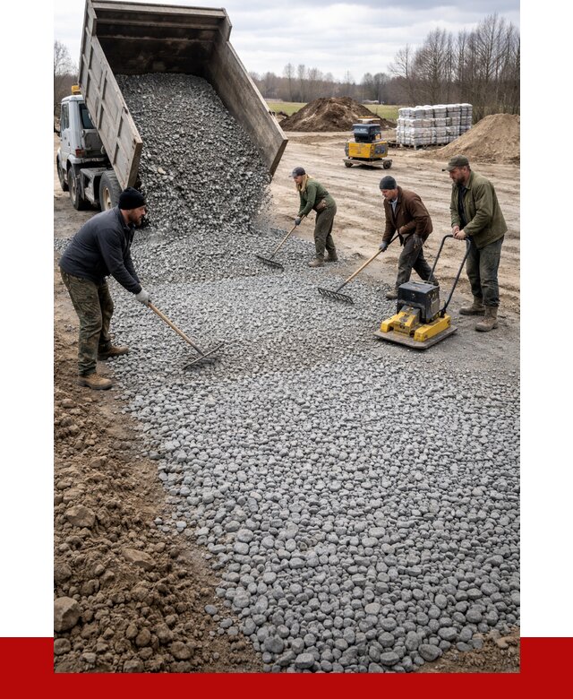 Устройство щебеночной подушки в Похвистневе от 4613 р. ПРОНЕРУДПхв
